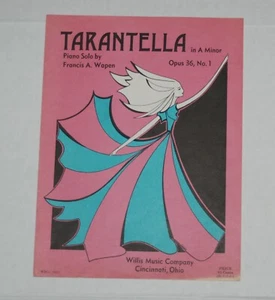 Tarantella In A Minor Piano Solo by Francis A. Wapen - Opus 36, No. 1 - SM#29 - Picture 1 of 3