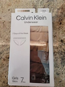 LOT OF 2 NEW CALVIN KLEIN UNDERWEAR GIRLS BIKINI L 7 DAYS OF THE WEEK  10-12 - Picture 1 of 5