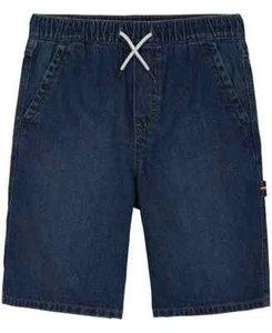 TOMMY HILFIGER Big Boys Pull On Denim Utility Carpenter Shorts Blue Size L 16-18 - Picture 1 of 4