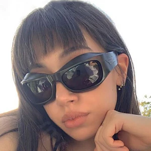 ÜBERGRÖSSE dickes Gestell Hip-Hop-Sonnenbrille Herren Frauen Y2k Steampunk-Farbtöne Brille - Bild 1 von 29