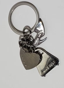 Nine West Charms Purse Shoe Heart Metal Keychain - Picture 1 of 2