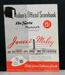 1952 Indianapolis Indians, Signed Scorebook w/ Stirnweiss, H Score, H Malmberg++ - Picture 1 of 12