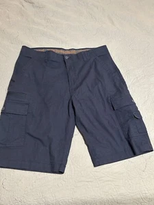 WearFirst WF Herren Gr. 38 Shorts Freiband Cargo blau Stretch leicht Freizeit - Bild 1 von 8