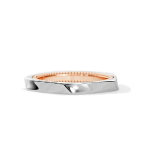 Sale Verlobungsring feiner 14 Karat mehrfarbiger Goldring Damengröße 6 7 8 - Bild 1 von 5