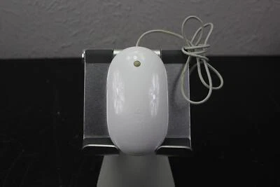 Genuine Apple A1152 USB Wired Mighty Mouse Optical Mouse White EMC 2058 for iMac - Image 1 of 3