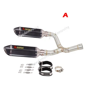 For Honda CRF450R CRF 450RX 2015 2016 Slip On Exhaust Mid Link Pipe L&R Mufflers - Picture 1 of 16
