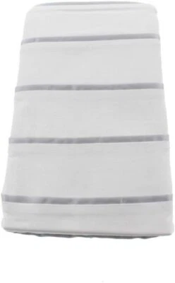 $110 Sky Beddings ARCADIA set of 2 Euro Pillowshams White/Silver Euro - NWP - Image 1 of 3