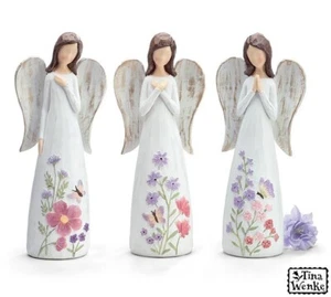 Burton & Burton Resin/ Floral Butterfly Angel Figurine - Picture 1 of 1