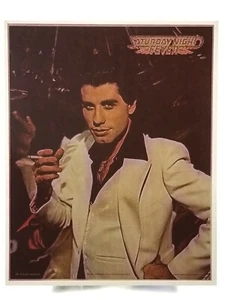 Vintage Iron On T-Shirt Heat Transfer: SATURDAY NIGHT FEVER John Travolta Disco - Picture 1 of 3