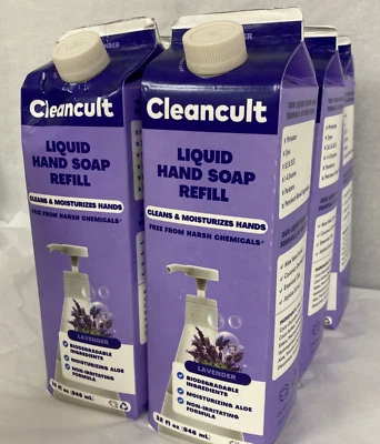 Cleancult, Liquid Hand Soap Refills, Lavender, 32 Oz, Lot of 6 - Image 1 of 4