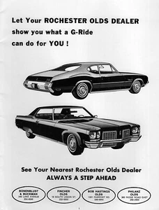 1972 Olds Cutlass & Delta 88 Original Rare Ad - Picture 1 of 1