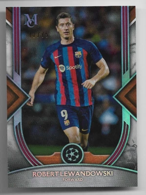 2022-23 Topps Champions League Museum Sapphire Card : Robert Lewandowksi #12/75 - Image 1 of 2