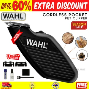Wahl Cordless Pet Pocket Trimmer Smaller Pet Dog Cat Clipper with Combs & Brush - Picture 1 of 9