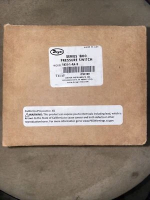 DWYER 1831-1-RA-S, Low Differential Pressure Switch, (BRAND NEW IN FACTORY BOX) - Image 1 of 3