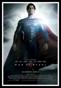 Man Of Steel - Superman Movie Poster Print & Unframed Canvas Prints - Foto 1 di 2