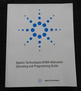HEWLETT PACKARD AGLIGENT 8156A Attenuator Operating & Programming Guide MANUAL - Picture 1 of 14
