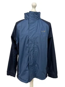 REGATTA Herren Jacke Regenmantel & Kapuze Gr. Large 42 Blau Mix Outdoor Hydrafort - Bild 1 von 12