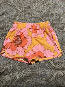 Gap Fit Girls Pink Floral Athletic Shorts Size XXL - Picture 1 of 4