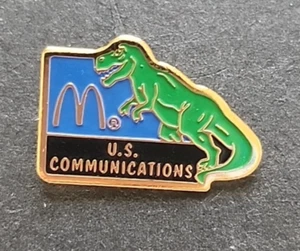 Vintage McDonald's US Communications Dinosaur Pin - Picture 1 of 3