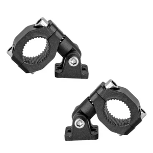 Motorcycle LED Headlight Mount Bracket | Fog Light Clamp Tube Holder Auxiliary - Picture 1 of 5