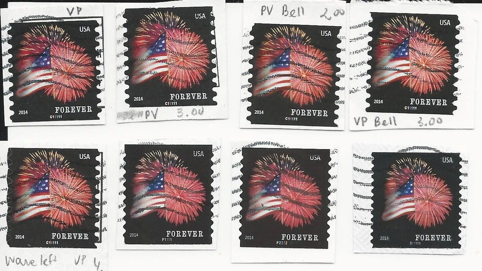 4Ever Star-spangled Banner, PNCs- Scott #s 4853, 4854, 4868 PVVP, Bells, Wave #3 - Image 1 of 1