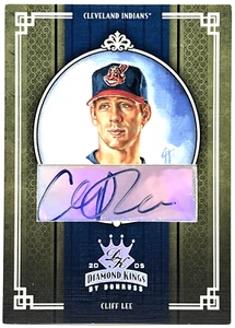 2005 Donruss Diamond Kings - Cliff Lee - Crowning Moment Auto /100 - Foto 1 di 2