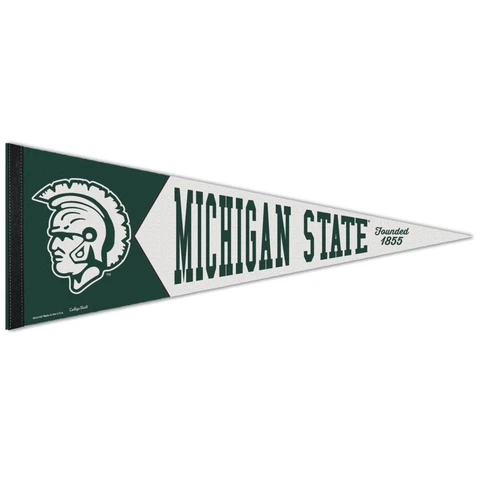 MICHIGAN STATE SPARTANS EST 1855 VAULT ROLL UP FELT PENNANT 12"x30" NEW WINCRAFT Cover