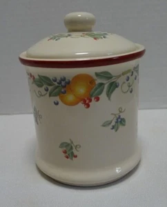 Corelle Jay Import Abundance Small Tea Canister 3-7/8" High - Picture 1 of 10