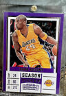Kobe Bryant Card Silver Holo Foil Sp Insert Authentic Panini Lakers Jersey #8