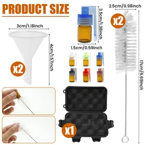 6Pcs Travel Spice Dispenser Mini Portable Spice Containers Set Glass Salt benix - Picture 1 of 11