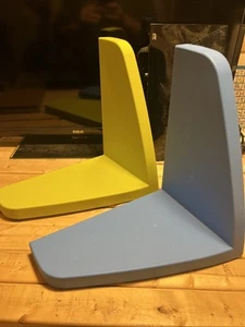 Ikea Mammut Set Of 2 Floating Green And Blue Wall Shelves Made In Italy - Picture 1 of 6