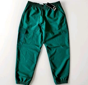 ADIDAS Womens Hybrid track pants Joggers Womens Size M Green 7/8 IY5360 - Picture 1 of 6