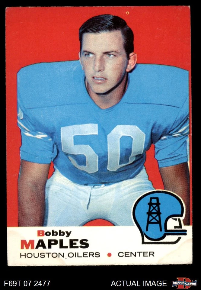1969 Topps #19 Bobby Maples Oilers Baylor 2 - GOOD - Image 1 of 1