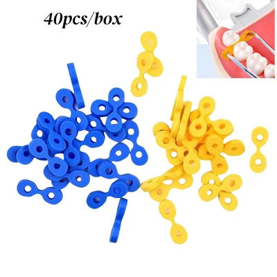 2 Cajas Cuñas de Fijación Elásticas Dentales Matrices Materiales de Presa de Goma Foto 1 de 4