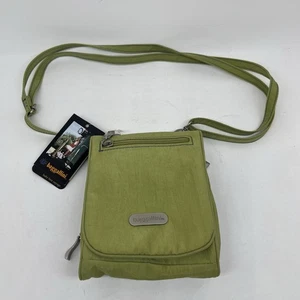 Baggallini Nylon Baby Bon Voyage Crossbody Bag Mini Purse Green NEW WITH TAGS - Picture 1 of 12