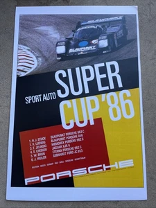 Porsche Super Cup 1986 Winners Poster 12x18” - Picture 1 of 4