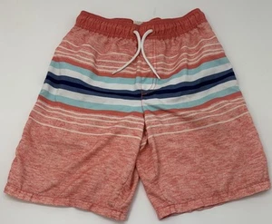 OshKosh B'gosh Orange Retro Summer style Boys Swim Trunks with Lining Size 10 - Picture 1 of 5