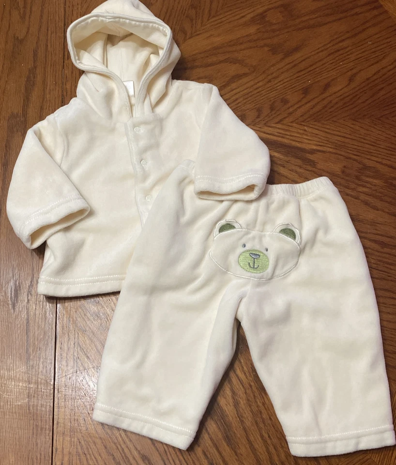 Lugar Infantil Bebé 2 Piezas Conjunto con capucha unisex para niños talla 3-6 Foto 1 de 4