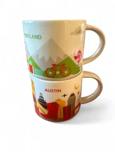 Starbucks You Are Here Mug Collection Portland And Austin - Bild 1 von 4