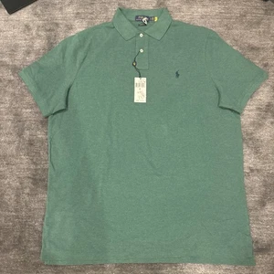 Polo Ralph Lauren Mens Polo Shirt XL Green Classic Fit Casual Golf NWT - Picture 1 of 5