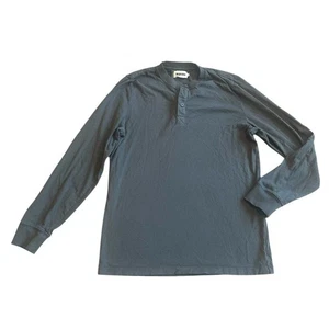 Taylor Stitch Long Sleeve Henley Shirt 100% Organic Cotton Grey Size 38 Small - Picture 1 of 11