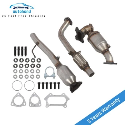 Catalytic converter Set For 2013-2017 Honda Accord 2.4L Front Manifold & Rear Foto 1 de 4