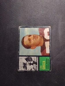 1962 Topps #32 Lou Groza Cleveland Browns HOF low Grade  - Picture 1 of 2