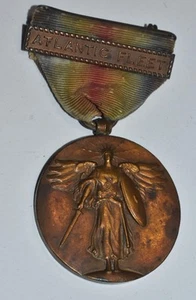WWI USN VICTORY MEDAL with ATLANTIC FLEET BAR CLASP 1917 - Bild 1 von 3
