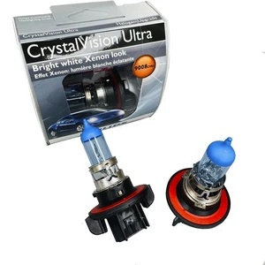 Philips CrystalVision Ultra H13 9008 Halogen Car white Xenon Headlight Bulbs x2 - Picture 1 of 11