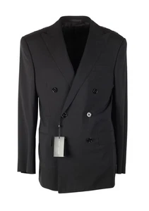 Ralph Lauren Double Breasted Black Suit Size In Wool Size 50 IT / U.S. New W... - Picture 1 of 8
