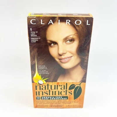 Clairol Natural Instincts Hair Color #6 Former #13 Light Brown New - Image 1 of 4