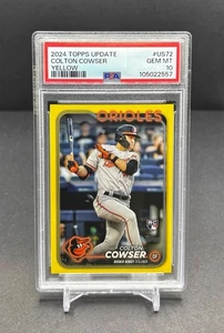 Actualización Topps 2024 - Colton Cowser - RC Rookie Debut Orioles Amarillos #US72 PSA 10 - Imagen 1 de 2