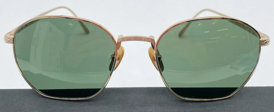 Persol PO5004ST 800031 Sunglasses Titanium Gold/Green 50 19 145 - Lens-50 Bridge - Image 1 of 4