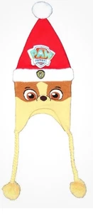 NUOVO cappello a maglia Nickelodeon Paw Patrol Babbo Natale Rubble Laplander - Foto 1 di 1